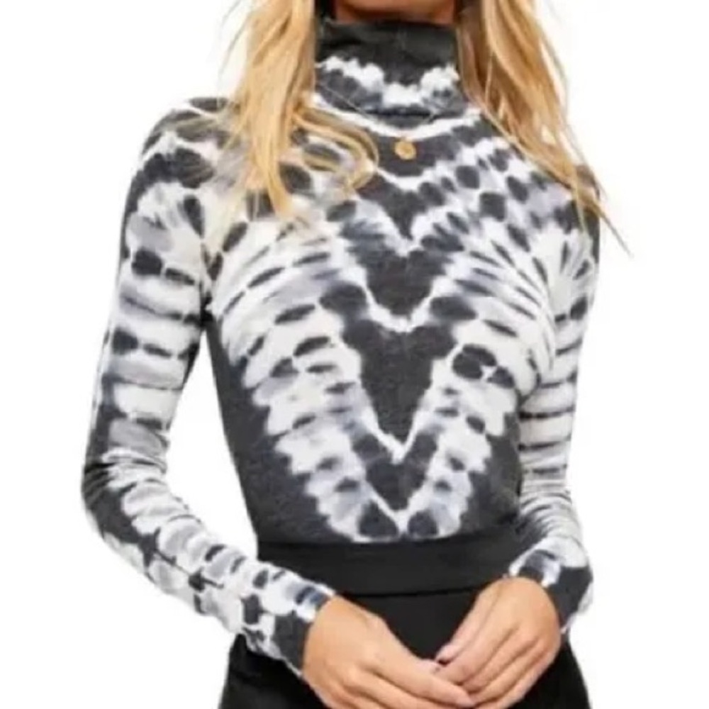 We The Free Psychedelic Turtleneck Top